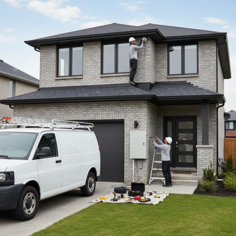 Local Home Security System Installation pros at work